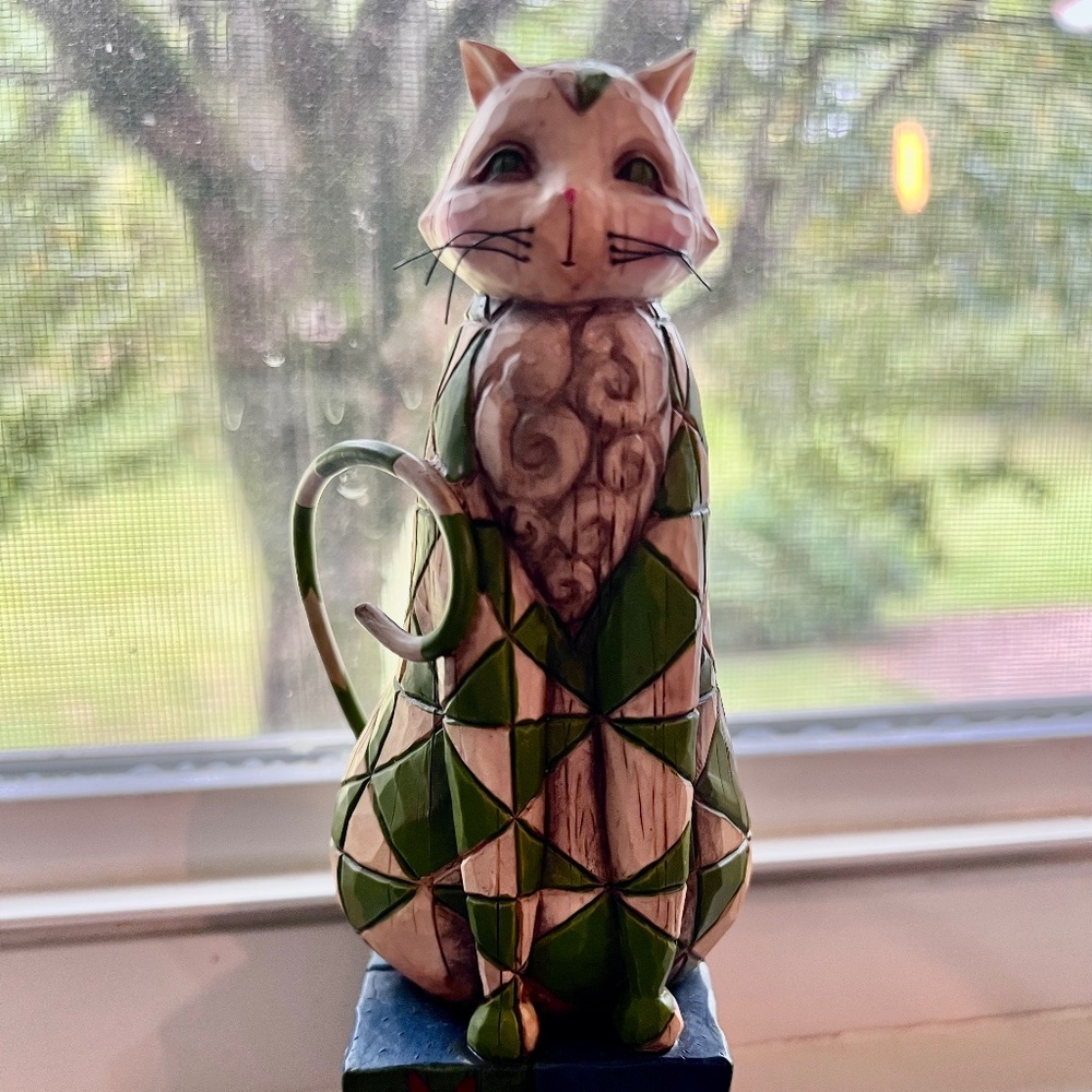 Vintage Retired JIM SHORE Heartwood Creek Cat Figurine